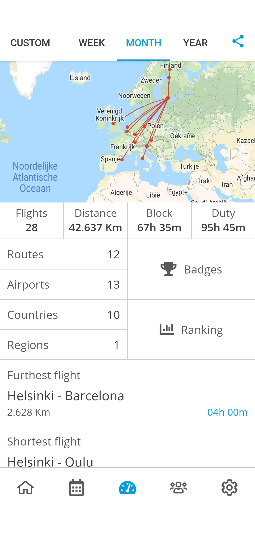 Where can I find my duty and block hours in Statistics? – Your Flight ...